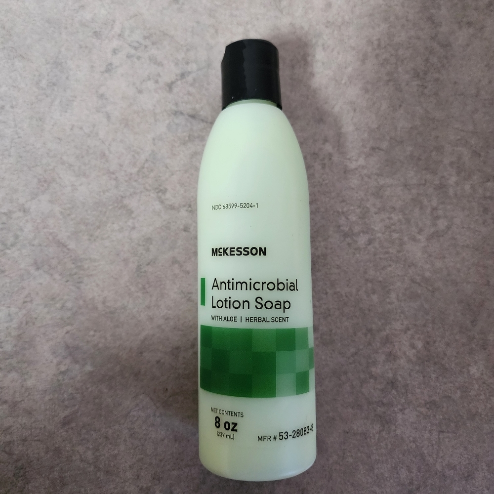 McKesson Antimicrobial Lotion Soap With Aloe Herbal Scent 8oz.